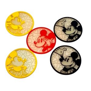 💚 Disney Mickey Mouse Coasters Set - 5pc.